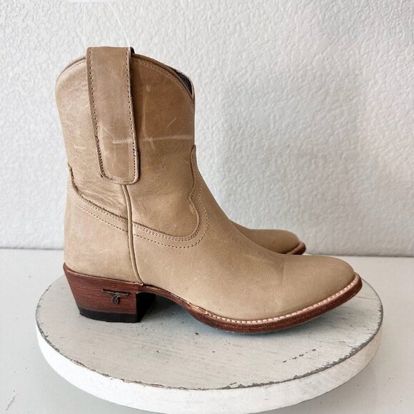 Lane PLAIN JANE Womens Cowboy Booties 5 Butterscotch Western Cowgirl Short Boots - Picture 2 of 13